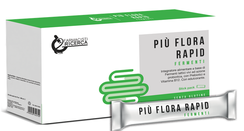 L.R.B. Piu' Flora Rapid Fermenti Integratore Alimentare Stick pack