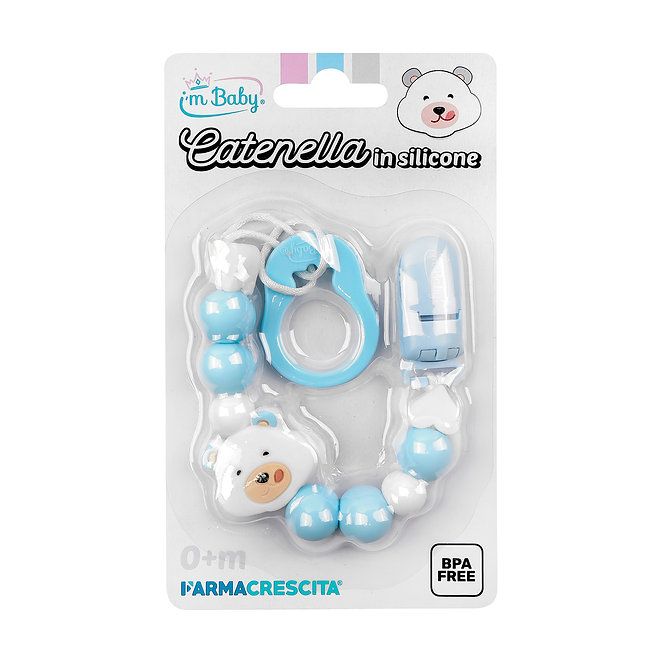 I'm Baby Catenella Portaciuccio in silicone Celeste