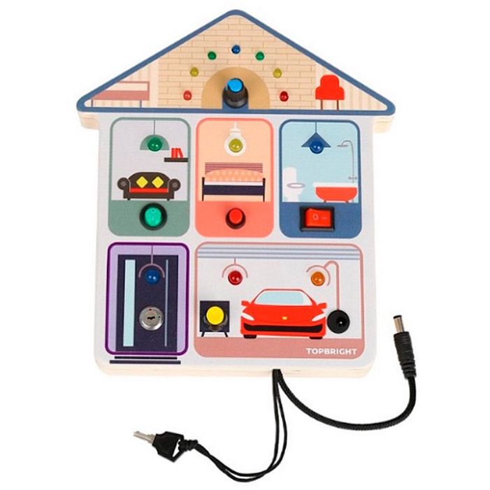 Topbright Busy Board House Gioco Educativo Interuttori di Casa