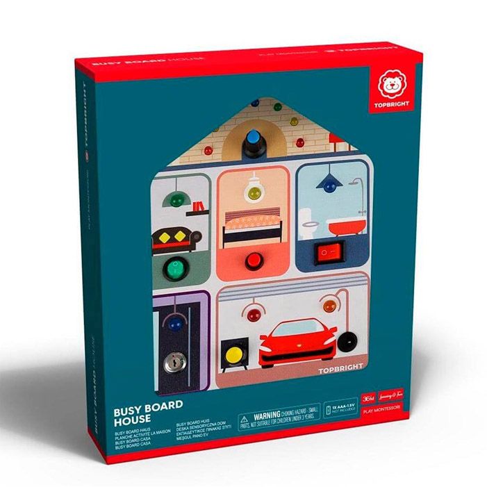 Topbright Busy Board House Gioco Educativo Interuttori di Casa