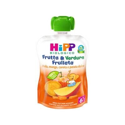 Hipp Frutta e Verdura Frullata Mela Mango e Patata Dolce Confezione da 90g