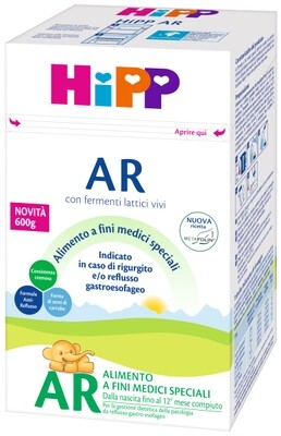 Hipp Latte AR 600gr Nuovo Formato Metafolin