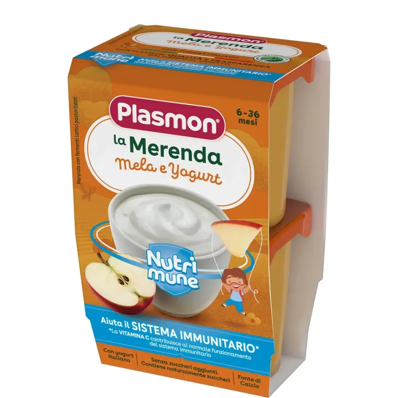 Plasmon Merenda Mela Yogurt 2x120g