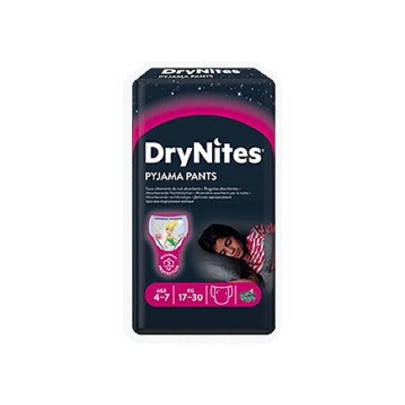 Huggies Pannolino Drynites Girl 4-7 Anni 17-30Kg da 10pz