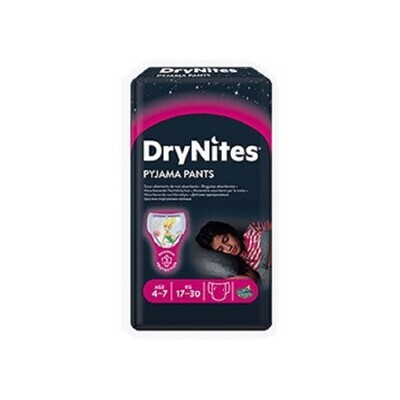 Huggies Pannolino Drynites Girl 4-7 Anni 17-30Kg da 10pz