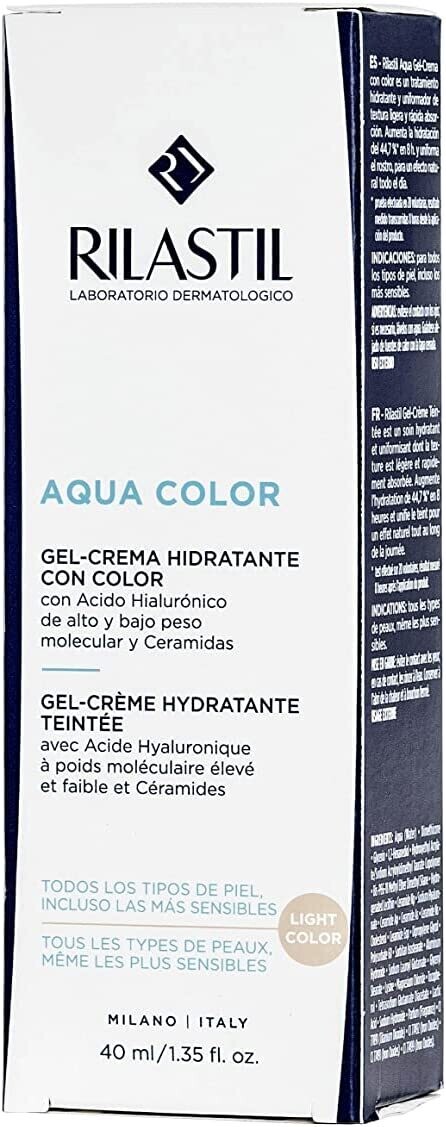 Rilastil Aqua Color Gel Crema Colorata Idratante 40ml Light Color