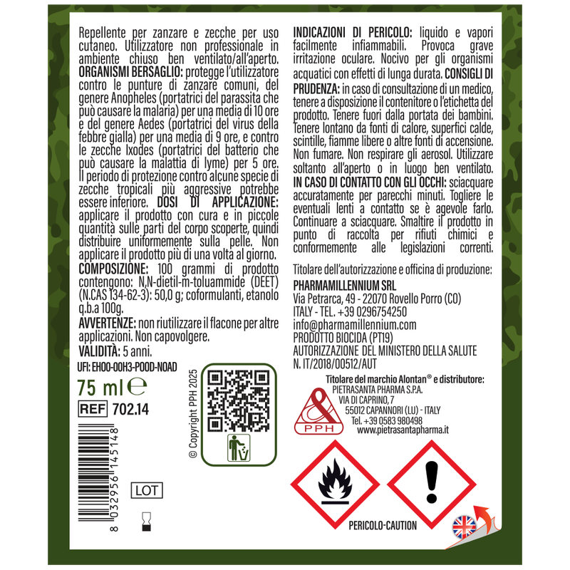 Alontan Extreme Spray Antizanzare 75ml