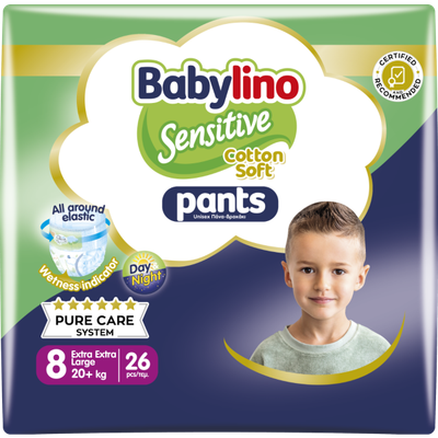 Babylino Pannolino Mutandino Doppio N8 20+ kg 26pz