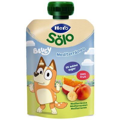 Hero Pouch Bluey Mela Banana Pesca Albicocca da 100g