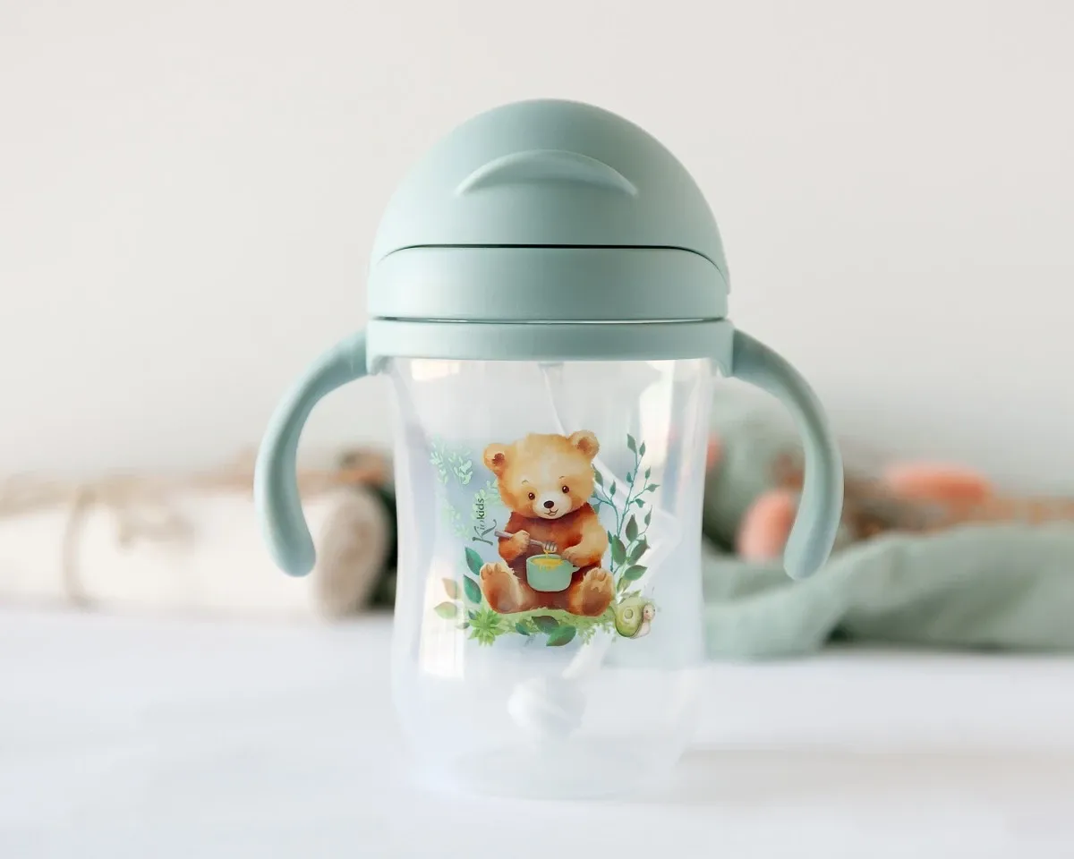 Kiokids Tazza Apprendimento Orso Sage 300ml