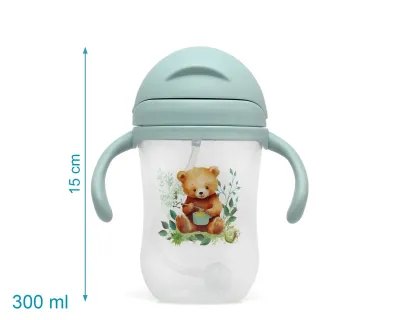 Kiokids Tazza Apprendimento Orso Sage 300ml