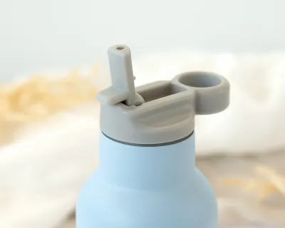 Kiokids Bottiglia Azzurro in acciaio inox 350ml