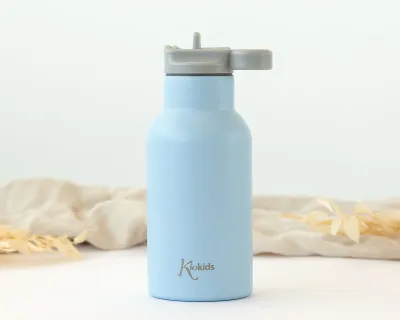 Kiokids Bottiglia Azzurro in acciaio inox 350ml