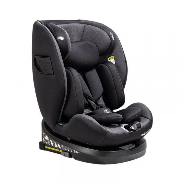Aziamor Max 360 Seggiolino Auto Isofix I-size 0-36Kg gruppo 0+/1/2/3 Nero