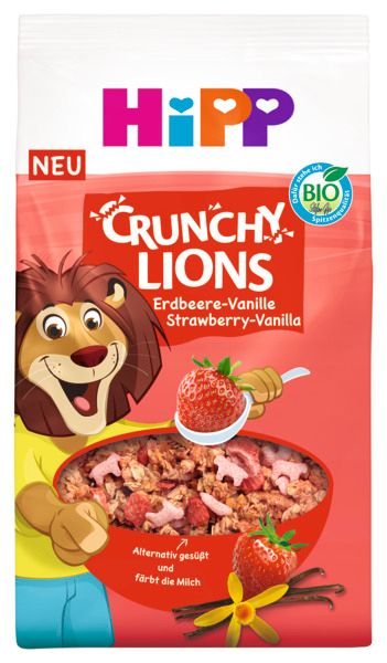 Hipp Crunchy Lions Fragola e Vaniglia da 300gr