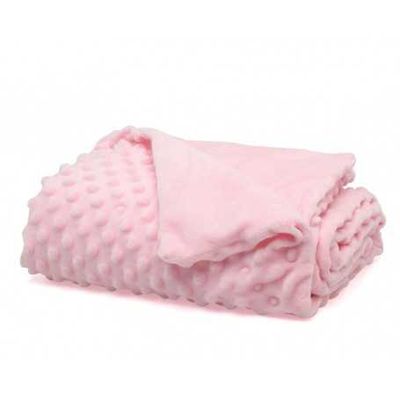 Kiokids Copertina Neonato in Pile Rosa per Culla 80x110 cm