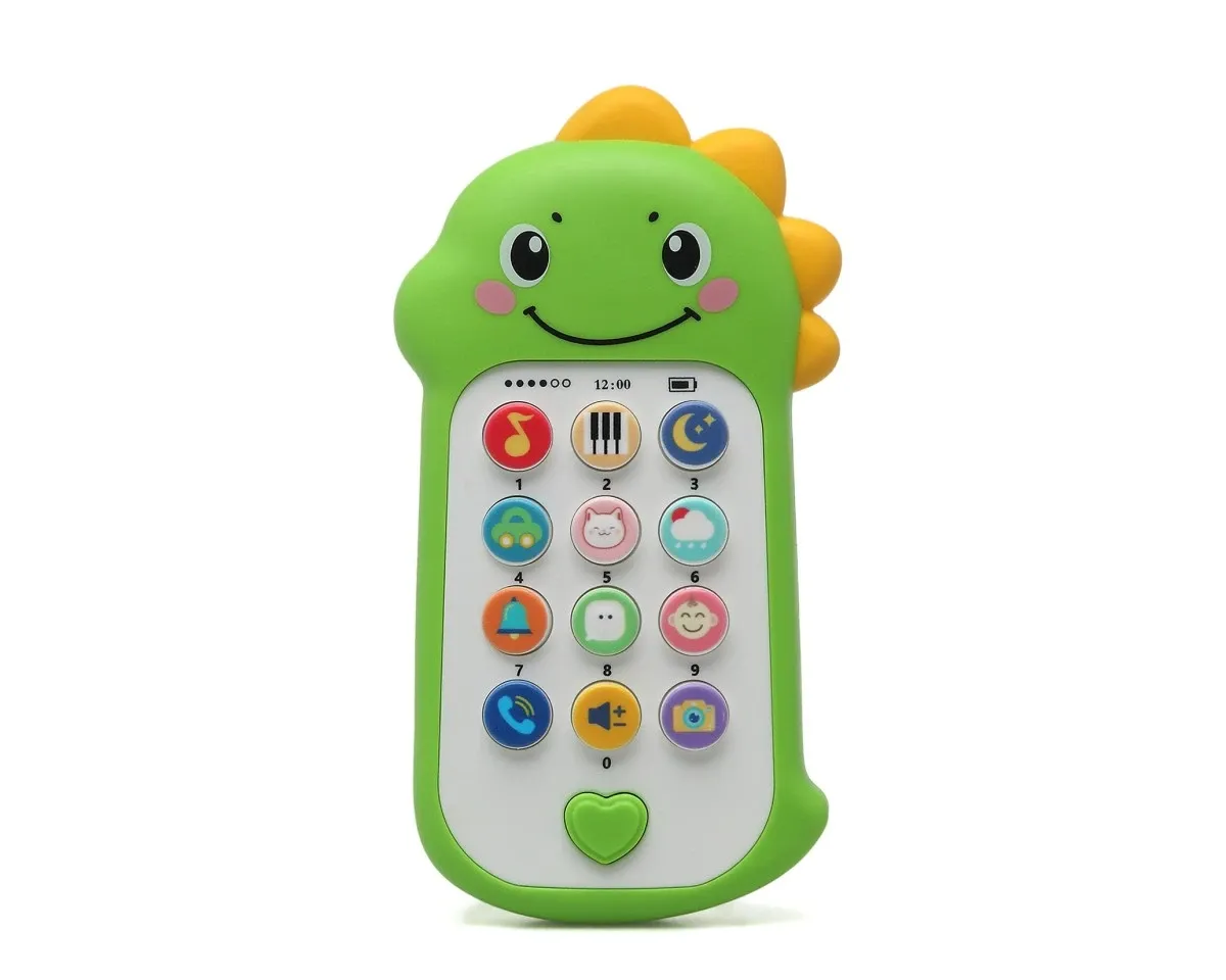 Kiokids Telefono Musicale Dinosauro per bambini con suoni e melodie