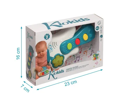Kiokids Chitarra Musicale per bambini con luci e melodie