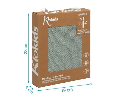 Kiokids Copertina in Bambú Salvia
