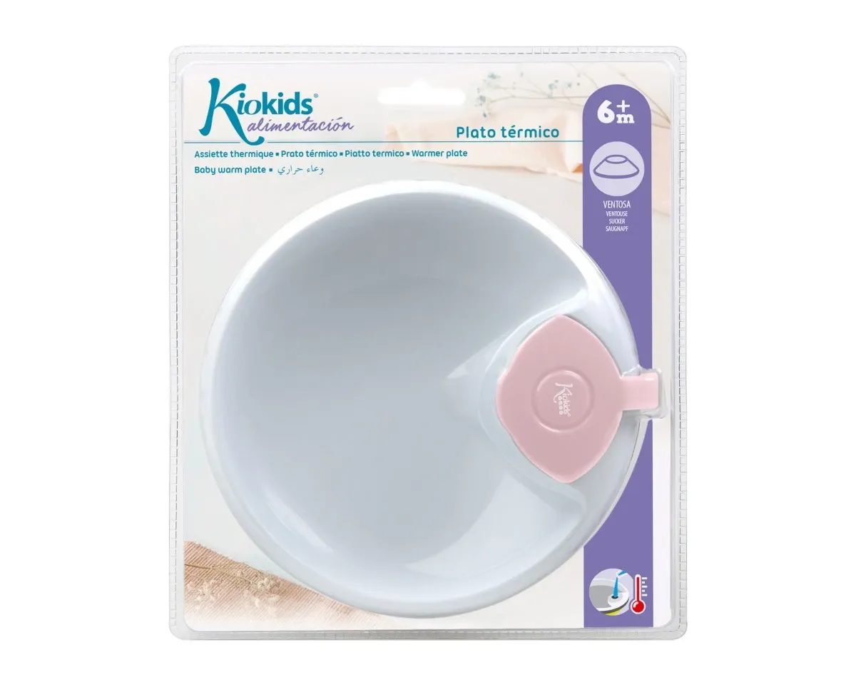 Kiokids Piatto Termico Antiscivolo Rosa
