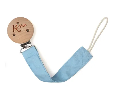 Kiokids Pinza Porta Succhietti legno celeste