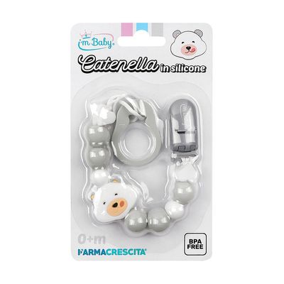 I'm Baby Catenella Portaciuccio in silicone Grigio