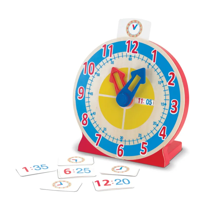 Melissa e Doug Orologio in legno "Gira e racconta"