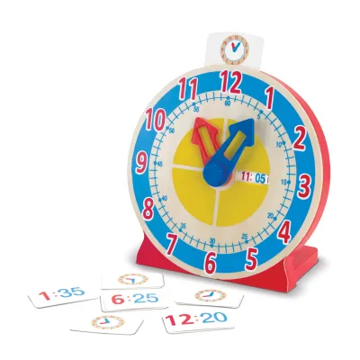 Melissa e Doug Orologio in legno "Gira e racconta"