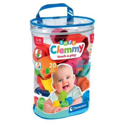 Clementoni Clemmy Touch &amp; Play Mattoncini Colorati da 20 pz