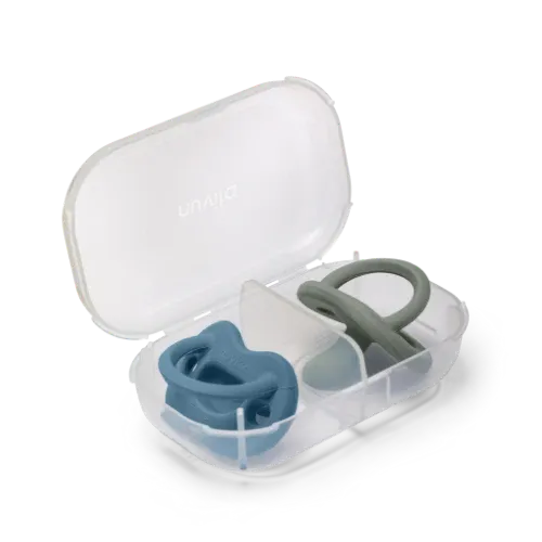 Nuvita Succhietto Orthosoft Light in Silicone Pèowder blu / Sage Green