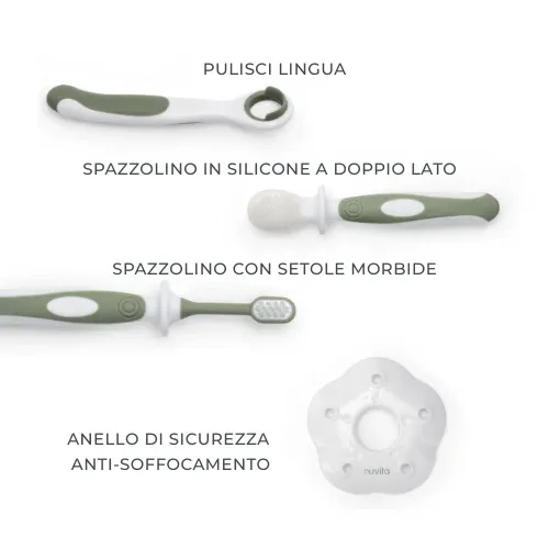 Nuvita Set Igiene Orale per Bambini Verde