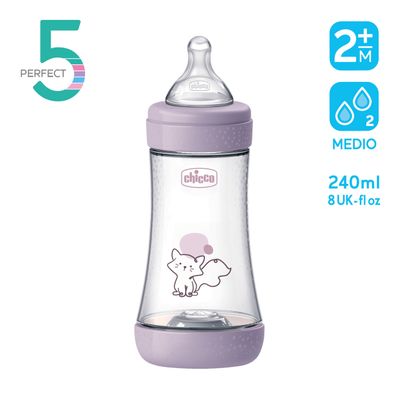 Chicco Perfect 5 Biberon 2m+ Flusso Medio 240 ml Bimba