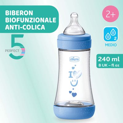 Chicco Perfect 5 Biberon 2m+ Flusso Medio 240 ml Bimbo