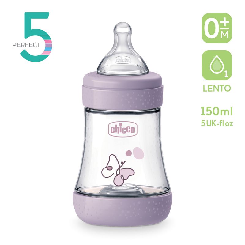 Chicco Perfect 5 Biberon 0m+ Flusso Lento 150 ml Bimba