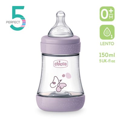 Chicco Perfect 5 Biberon 0m+ Flusso Lento 150 ml Bimba
