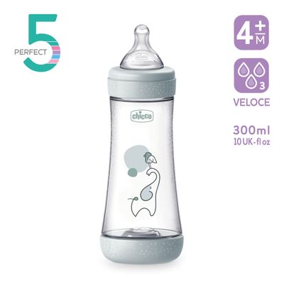 Chicco Perfect 5 Biberon 4m+ Flusso Veloce 300 ml Unisex