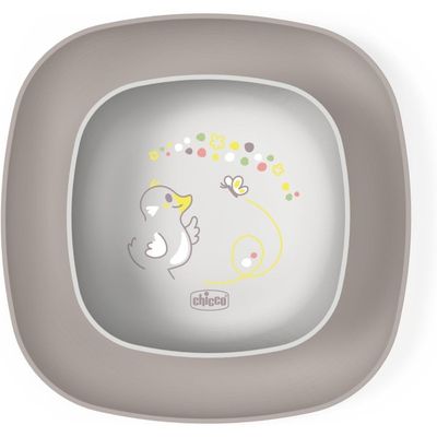 Chicco Ciotola e Piatto Piano 12m+ grigioo