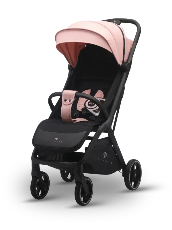 Barotti Vai Passeggino con Borsa e Coprigamba Rosa