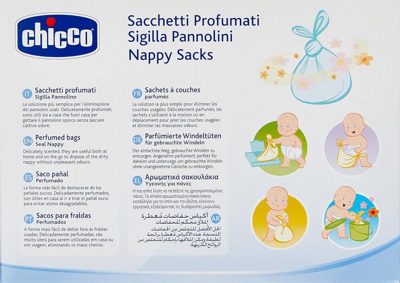 Chicco Sacchetti Profumati Sigilla Pannolini 50pz