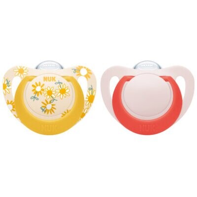 Nuk Succhietti Star Silicone 18-36 Mesi 2pz
