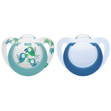 Nuk Succhietti Star Silicone 18-36 Mesi 2pz