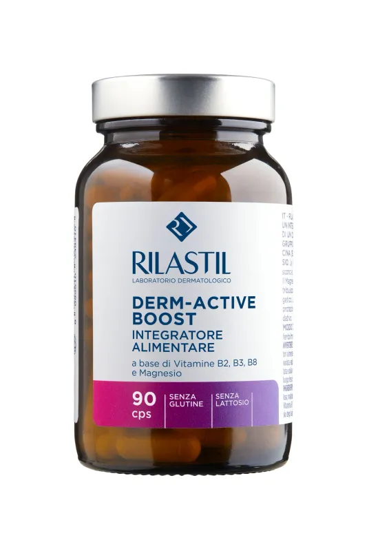 Rilastil Derm-Active Boost Integratore alimentare a basse di un complesso delle vitamine del gruppo B.