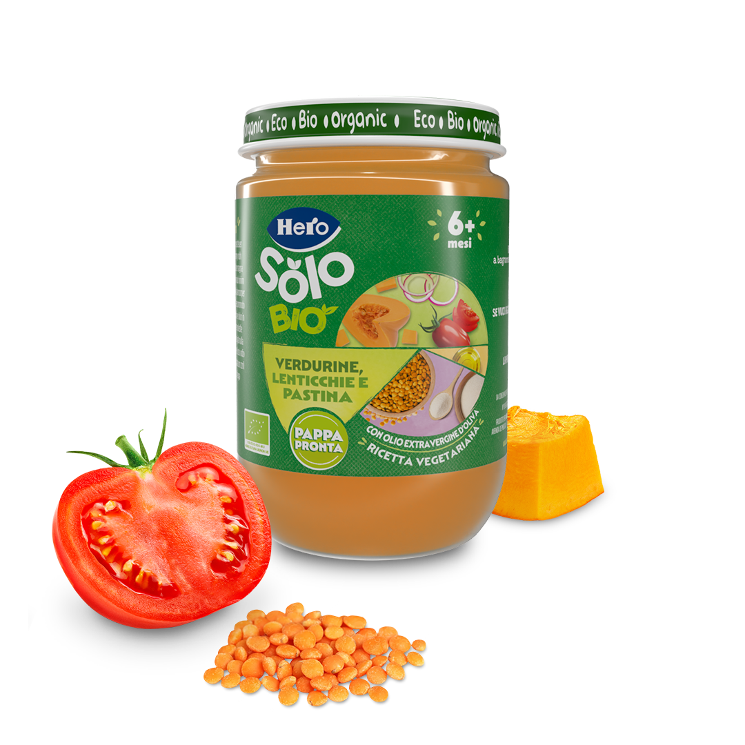 Hero Omogeneizzato Verdurine Lenticchie e Pastina 190gr