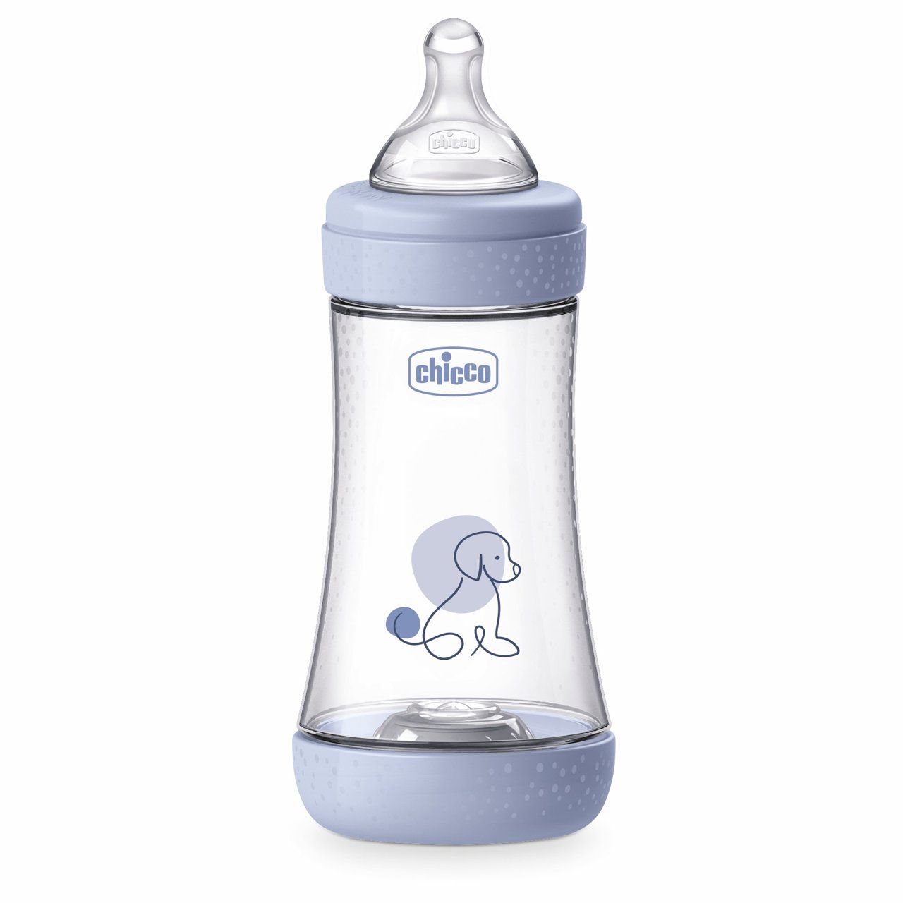 Chicco Biberon Perfect 5 Flusso Medio 2m+ 240 ml Celeste
