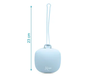 Kiokids Porta Succhietto in Silicone Celeste