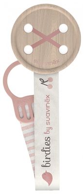 Suavinex Catenella in Tessuto per Succhietto Rosa