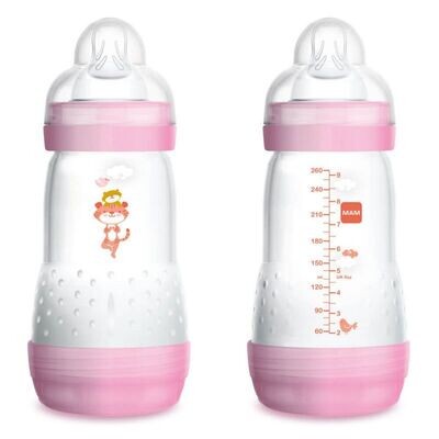 Mam Easy Start Set 2 Biberon Anti Coliche Rosa 260ml