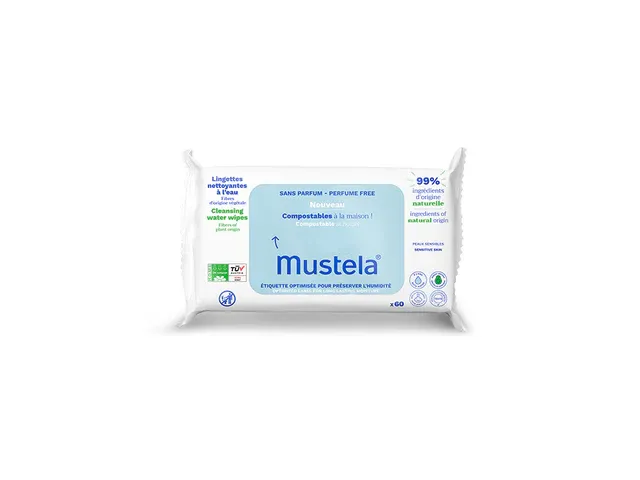 Mustela Salviettine all'Acqua senza Profumo 60pz