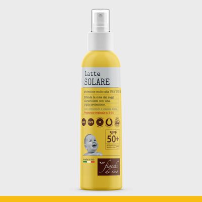 Fiocchi di Riso Latte Solare Bimbi 50+ Protezione Molto Alta da 140 ml
