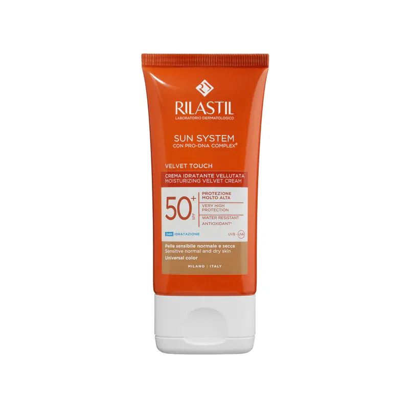 Rilastil Sun System Velvet Touch Crema Idratante Vellutata Protezione Molto Alta SPF 50+ 50ml